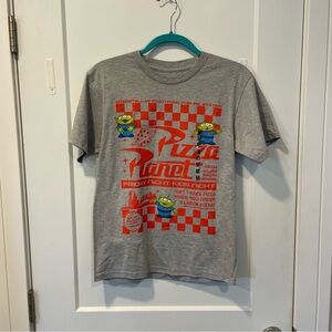 Disney Gray Pizza Planet Short Sleeve Tee